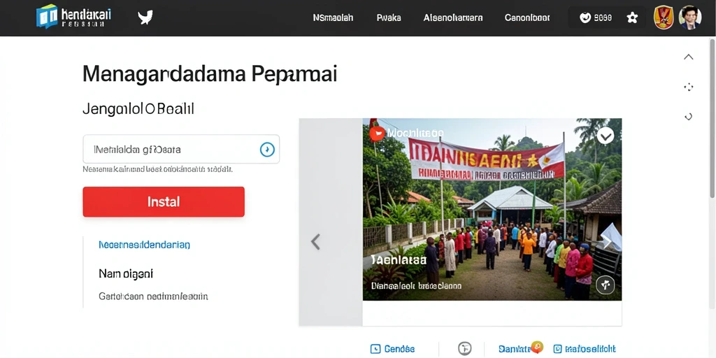 Tampilan menu utama yang menarik dan mudah dinavigasi.