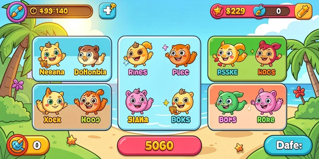 Tampilan menu utama yang menarik.