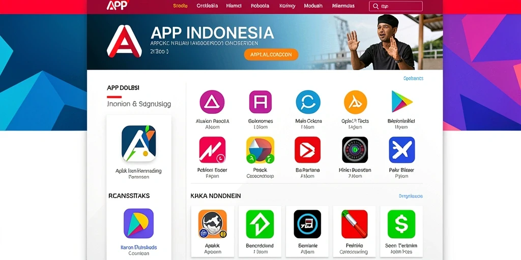 Tampilan awal yang menarik dan penuh warna.