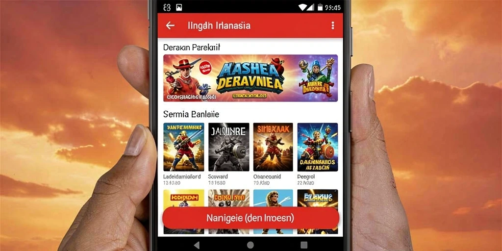 Karakter Viking berjuang melawan monster ganas.