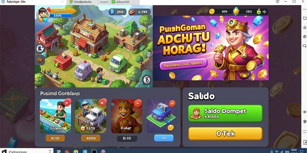 Tampilan menu utama yang menarik dan intuitif.
